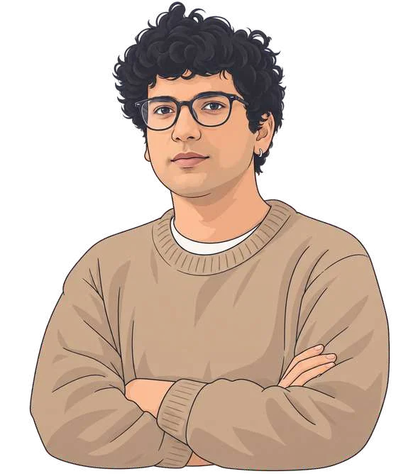 Illustrated portrait of Krishanu Singh
